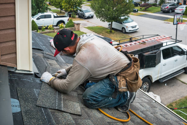 Professional Metal Roofing technician working in Brimfield, OH